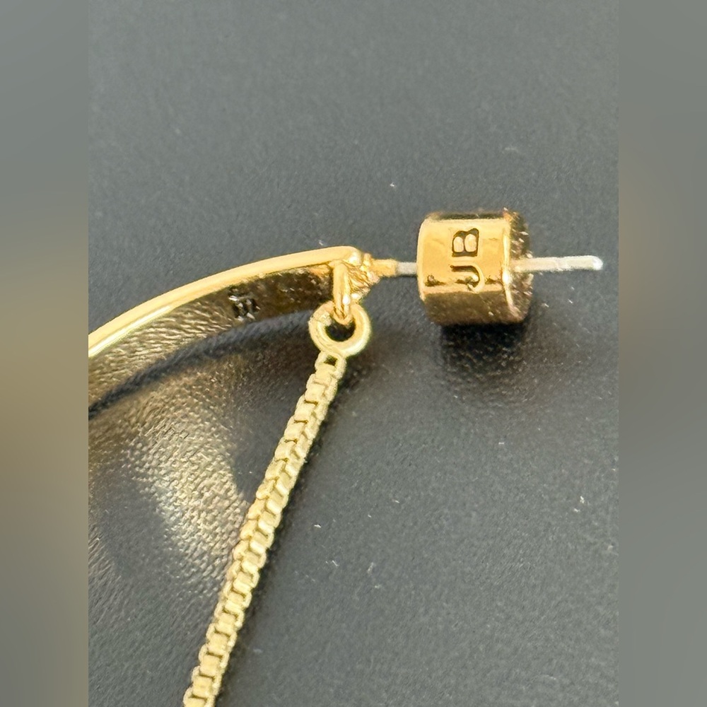 Jenny Bird threaded half hoop earrings in gold - rare - Picture 3 of 7
